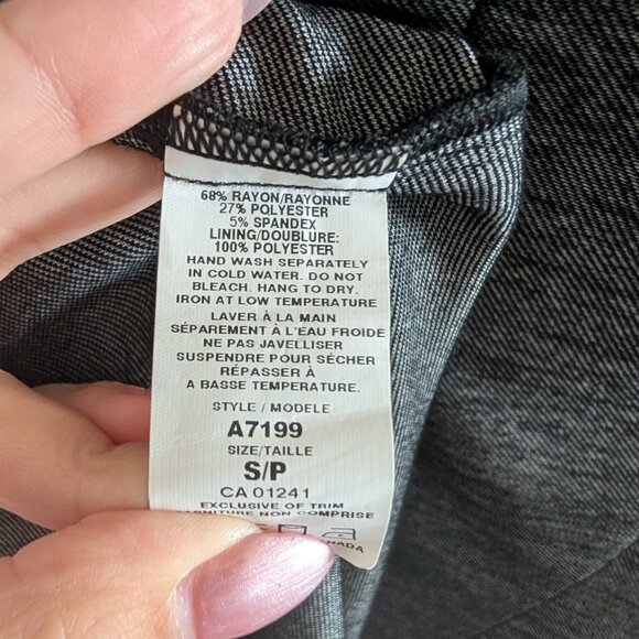 Simons Contemporaine Draped Pocket Dress Grey Size Small Sporty Y2K - Picture 16 of 16